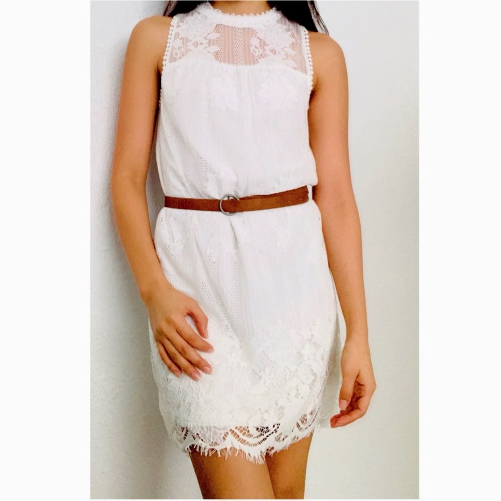 White lace dress